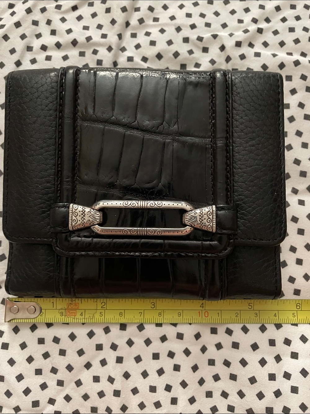 Black Brighton Leather Wallet